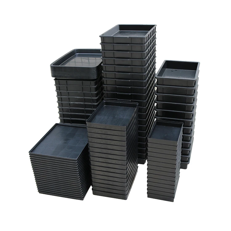 QXR китайские поставщики на заказ Антистатический ESD PCB IC Прямоугольный Пластиковый черный неглубокий лоток для хранения