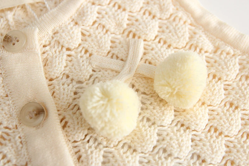 
Fashion Knitted Sleeveless Newborn Cardigan Clothes Baby Girl Sweater Vests Waistcoats 