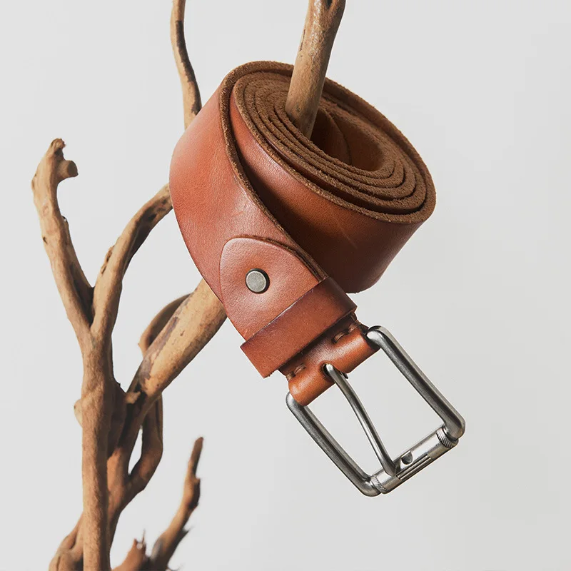 Мужские ремни и аксессуары Berenz, новый ремень из первого слоя воловьей кожи, модный ремень с пряжкой с одной пряжкой, мужские ремни из кожи и пластика для отдыха