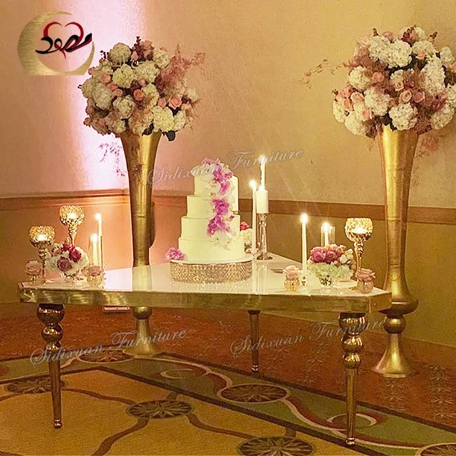 
Luxury restaurant banquet hall triangle dining event mdf table for weddings 