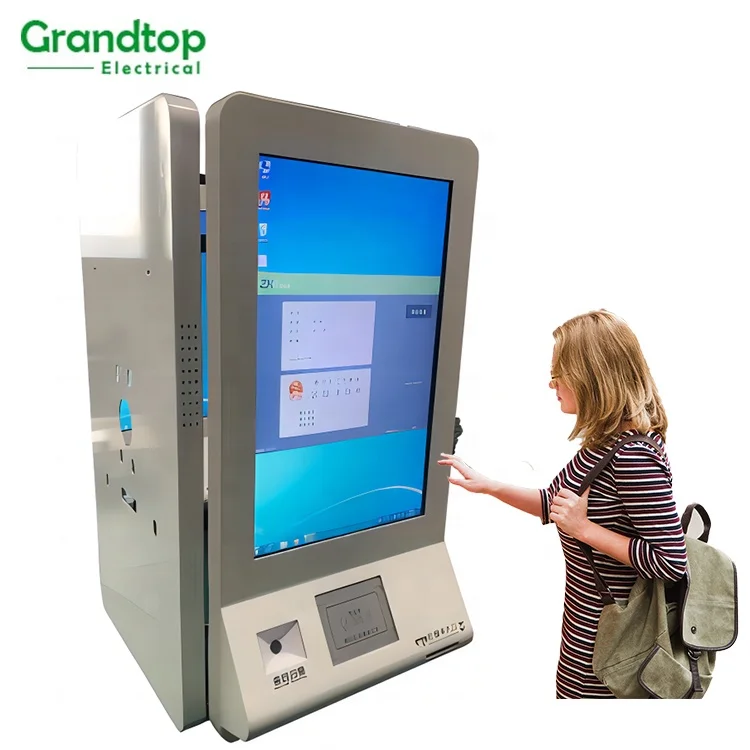 Secure Vital Records Hospital Self-service Payment Kiosk for Check in/out Registration Supporting Social Security Card Reader