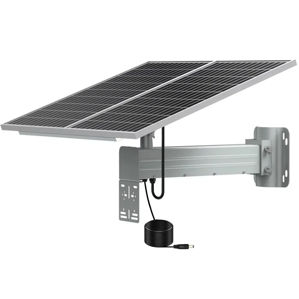 60 W60AH солнечная панель энергетическая система для камеры видеонаблюдения Система безопасности DC 12 В/5 В выход с металлическим кронштейном ЖК индикатор