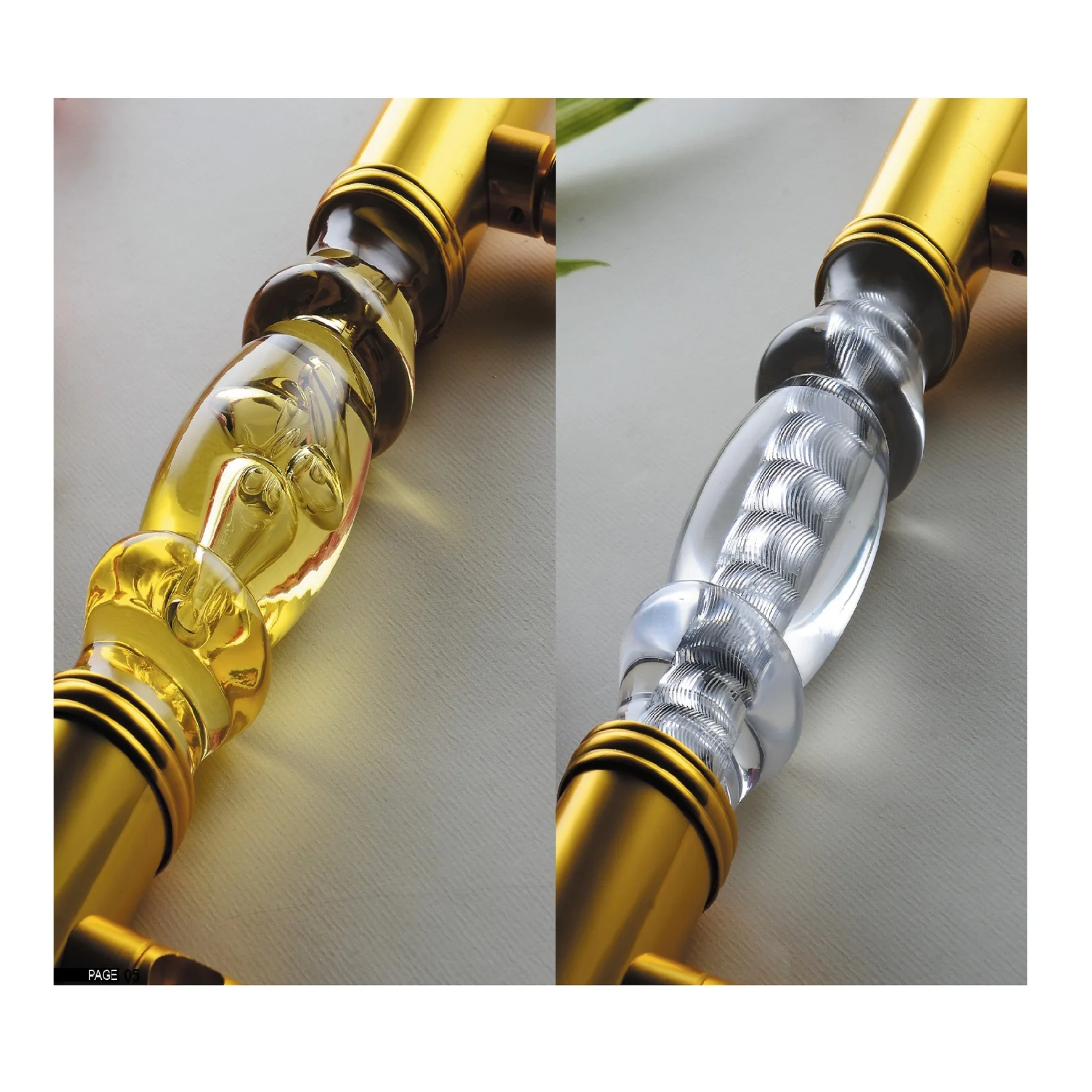 TAKA China factory clear acrylic baluster handrail acrylic crystal stair balcony railing balustrade post