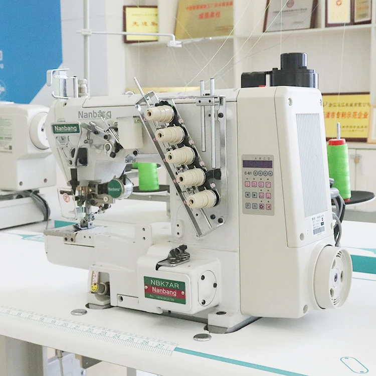 Flat Bed Interlock Sewing Machine With Left Cutter