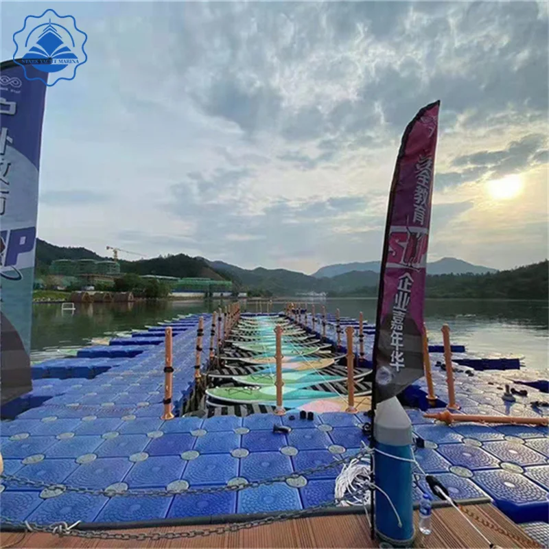 Manufacturing HDPE Rotomolded Floating Structure Pontoon Dock Jetties Jet Ski Float Dock