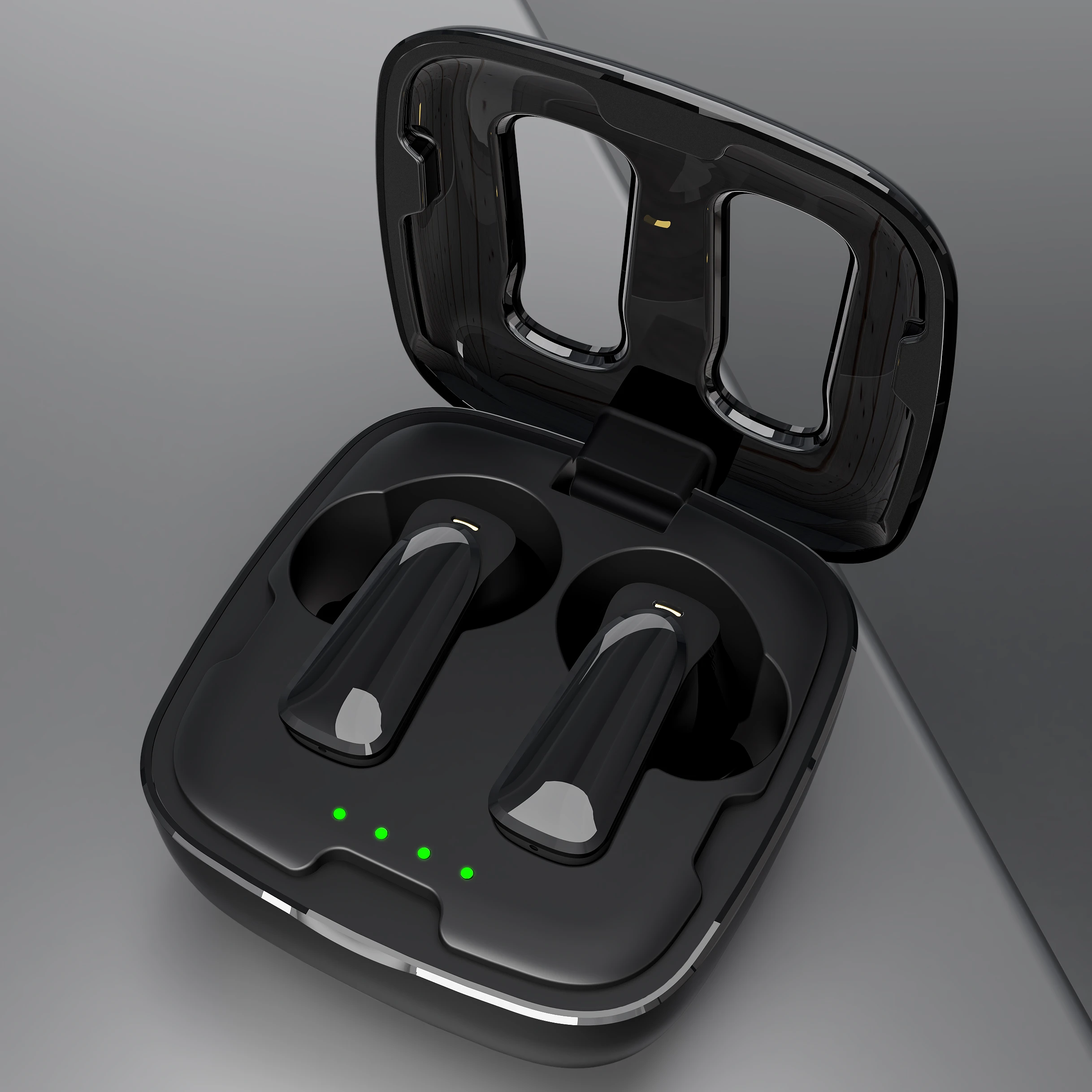 2022 New QCC3040 Gaming Headset APTX AAC Audio Decoding Earbuds 4mic Stereo Sound  Wireless Charging CVC8.1 ENC Earphones