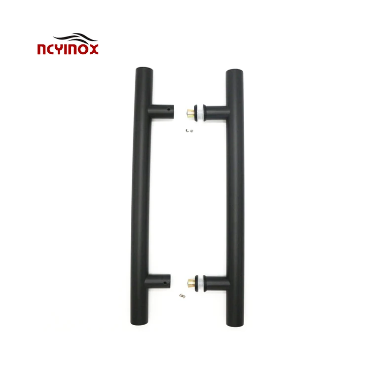 Stainless steel door handles  H-Type Polish finished Mirror finished  door handles suitable for 8-12mm thickness glass
