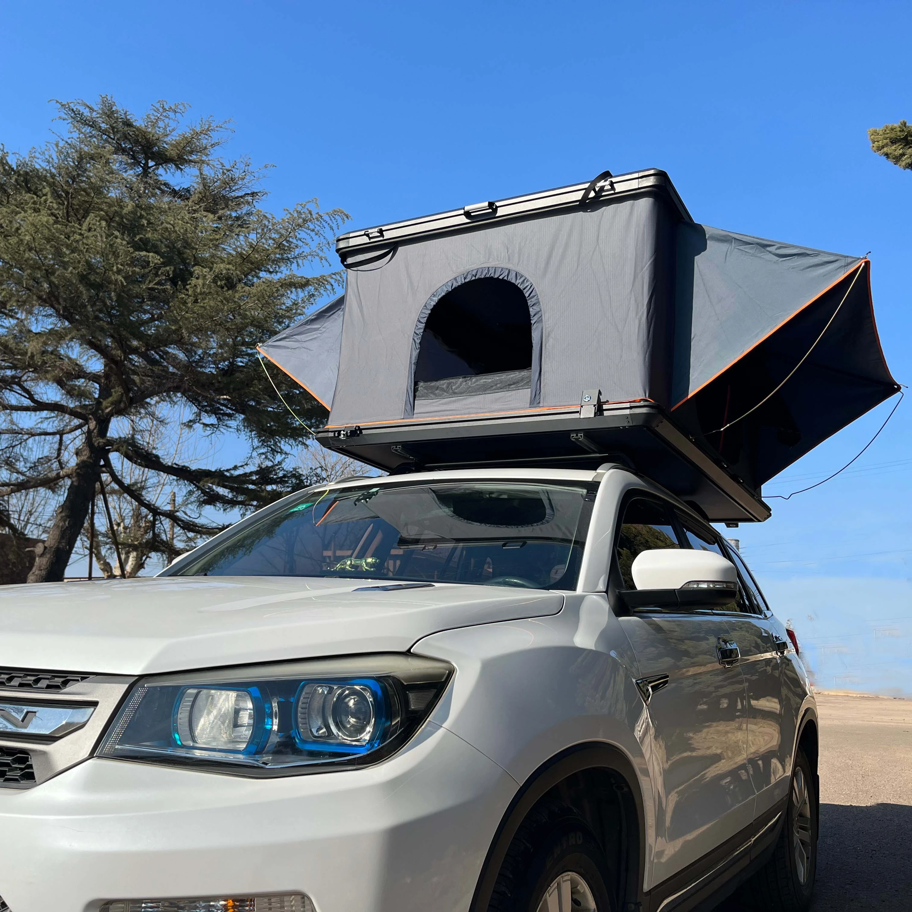 Shell Tents Roof Top Camping Canopy Covers Garage Car Roof Top Pop Up Tent