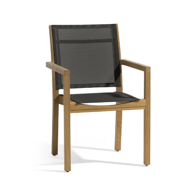 Luxury Modern Big Hotel Restaurant teak wood furniture table set garden outdoor terrace Outdoor Furniture