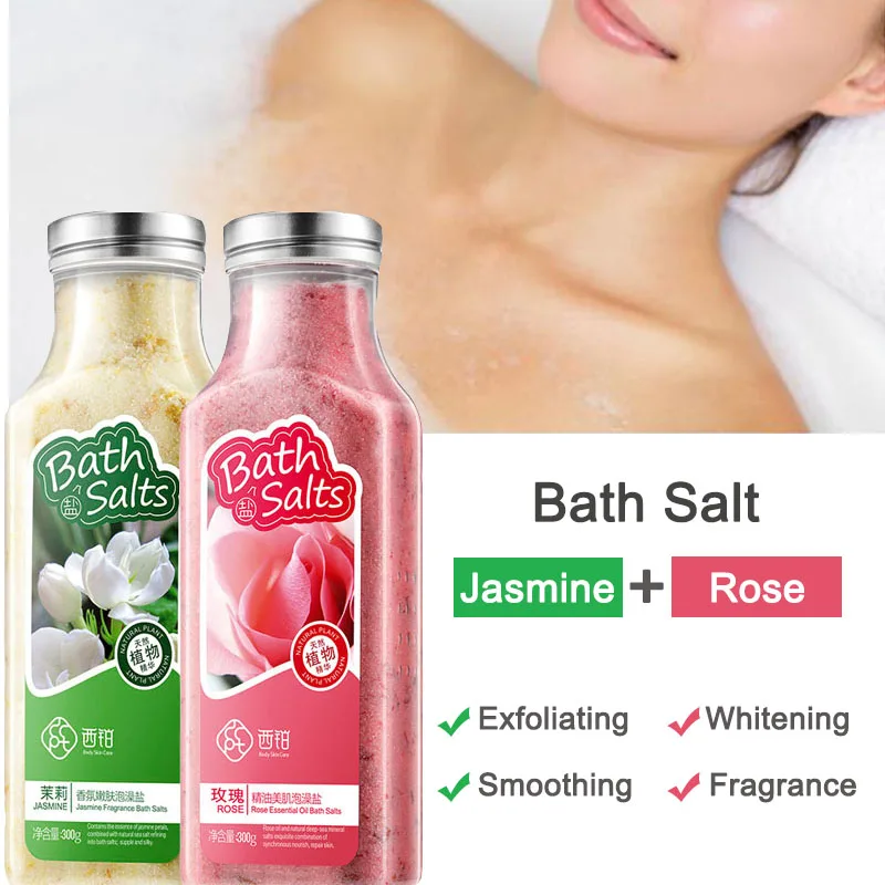 
Floral scent fragrance rose exfoliating body scrub petals bath salts whitening rose bath 
