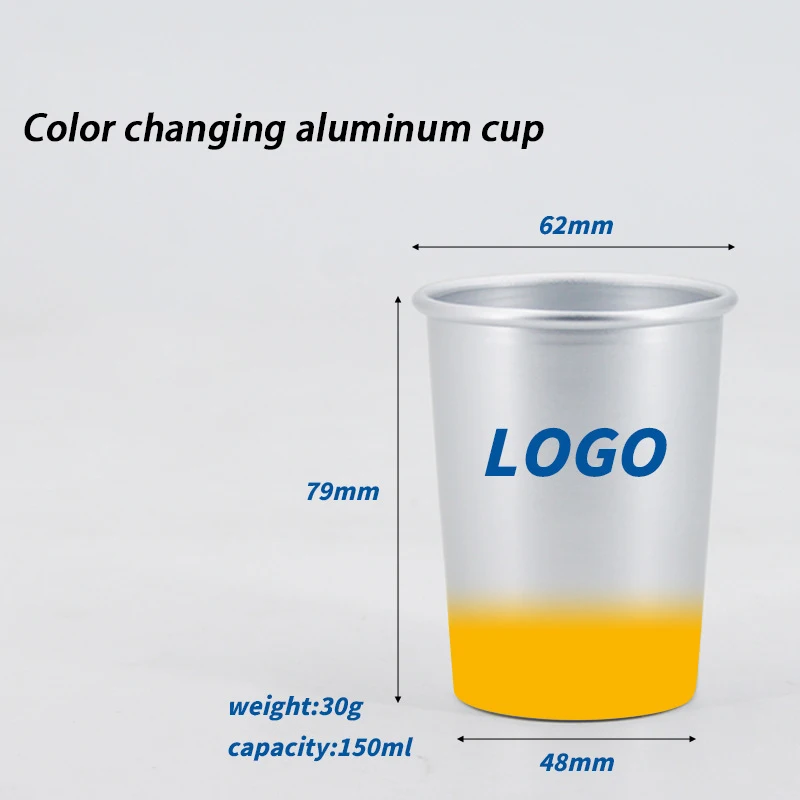 Personalized Color Changing Tumblers 600ml Reusable Metal Aluminium Cups Custom Beer Cup For Advertisement