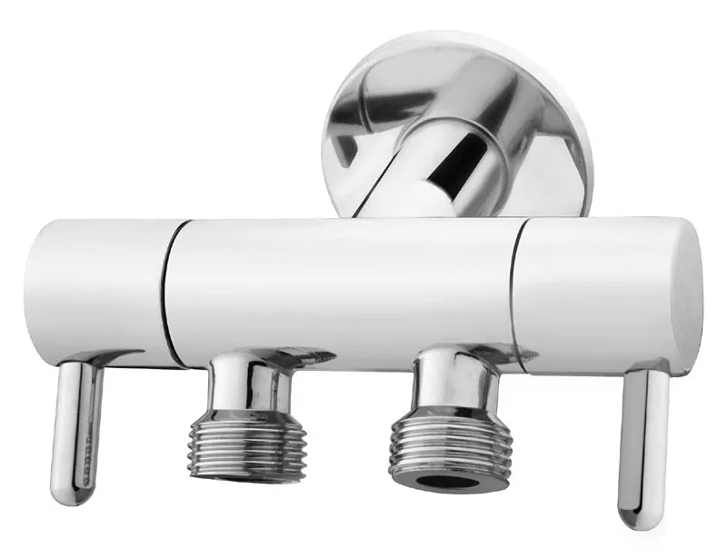 New fashion water tap  Chromed and Polished Water Flow Control modern design Mounted Brass Angle Valve