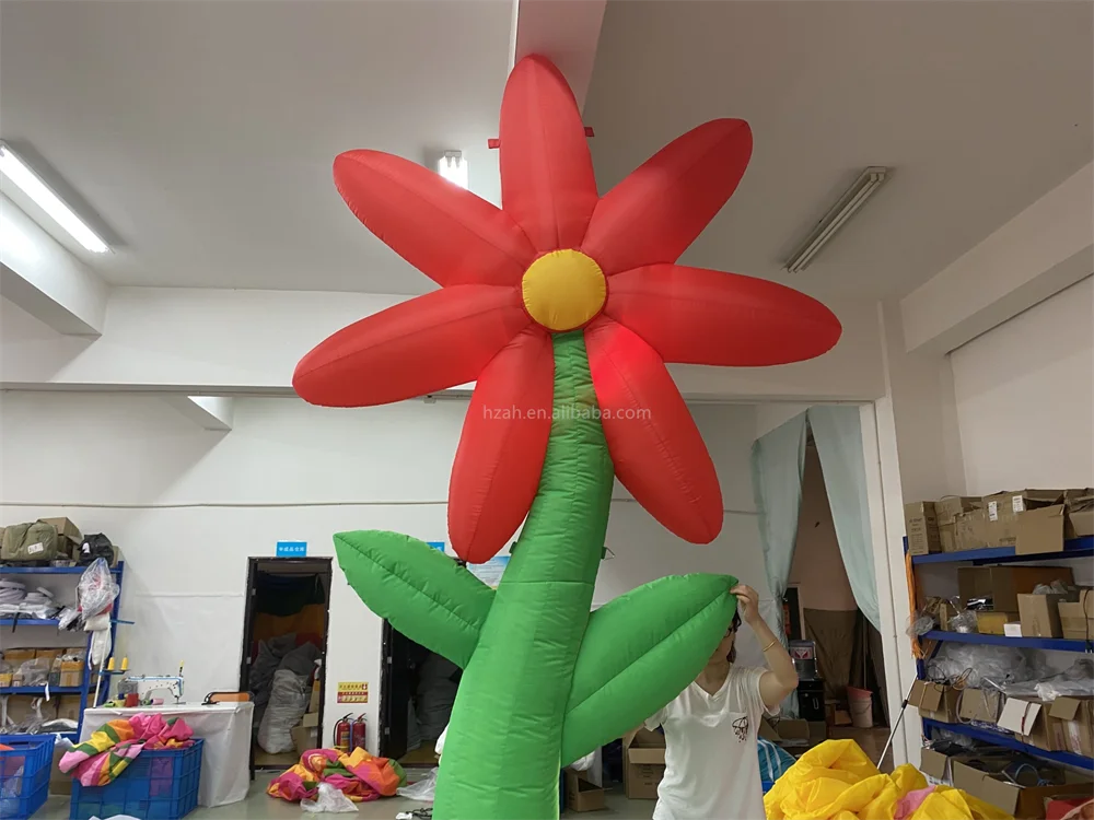 Blow up giant flower inflatables for outside outdoor park decorations