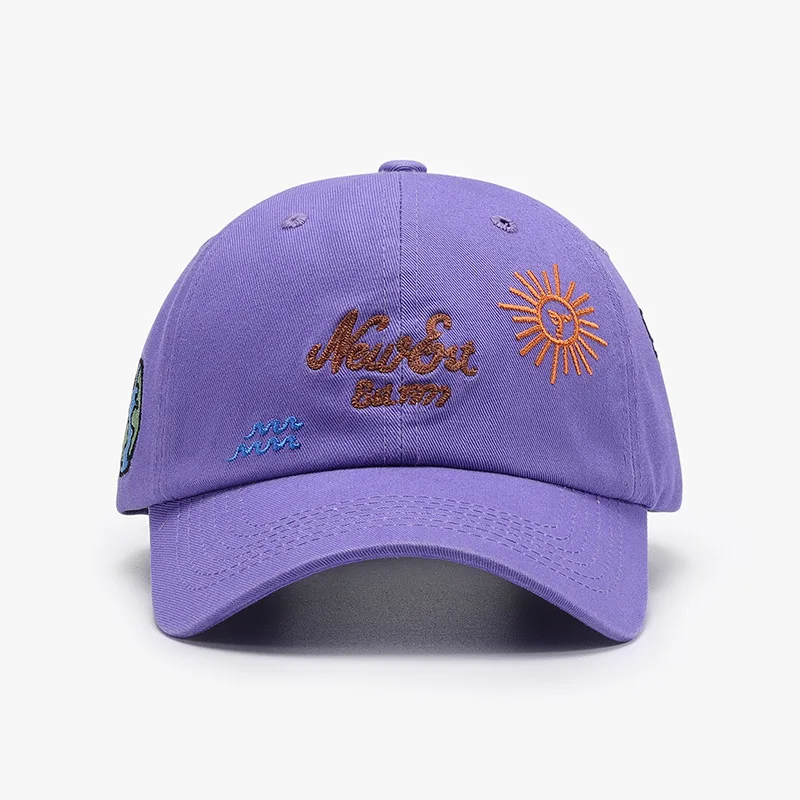 Unisex Cute Graphic Baseball Cap Vintage Distress Cotton Men Women Low Profile Dad Hat Adjustable