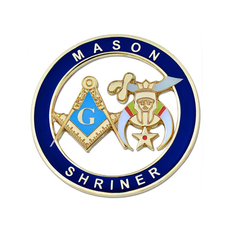 Shriners aeaonms noble O.E.S. order of eastern star mason masonic auto car emblem Medal