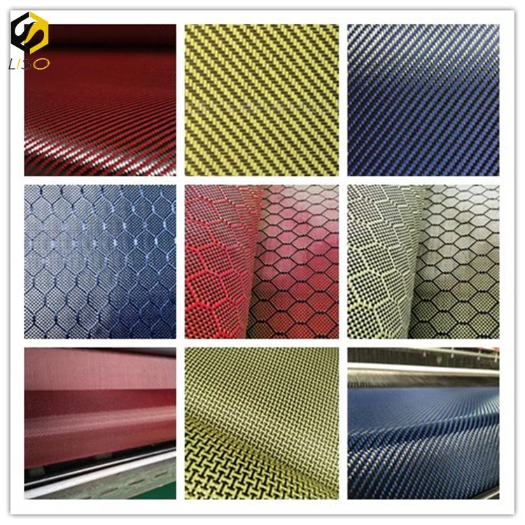 Professional carbon kevlars fibre aramid fiber hybrid fabric with high quality