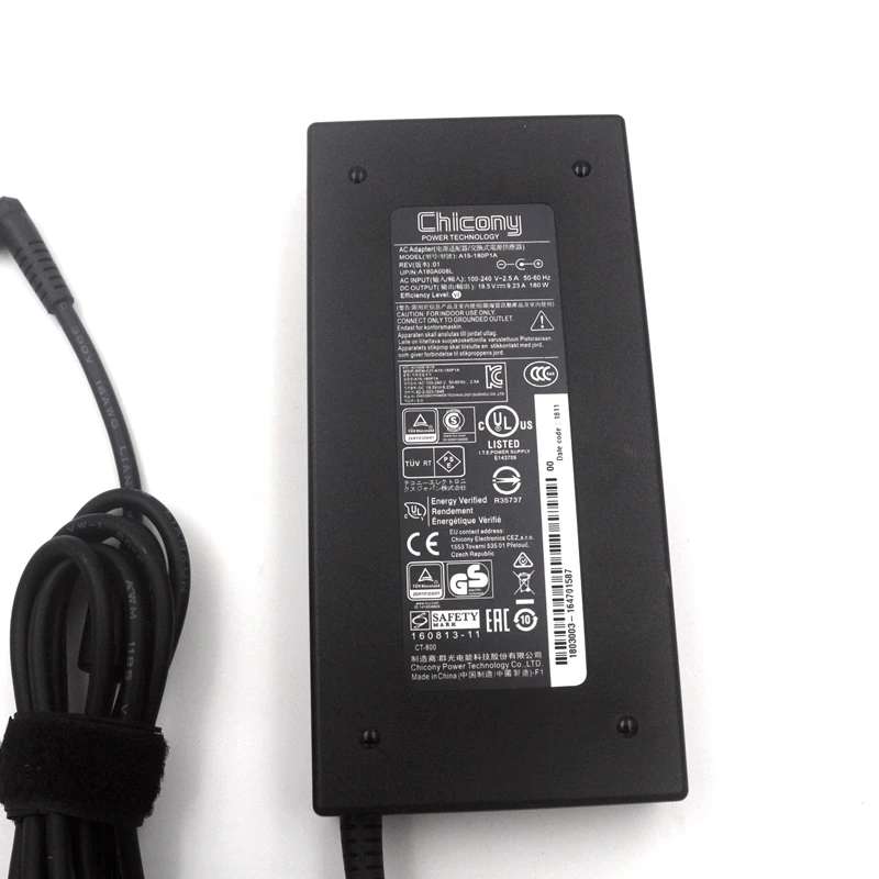  Новый облегающий фасон Chicony 19 5 V 9.23A 180 Вт ноутбук AC адаптер питания зарядное устройство для MSI GF62VR 7RF-877US
