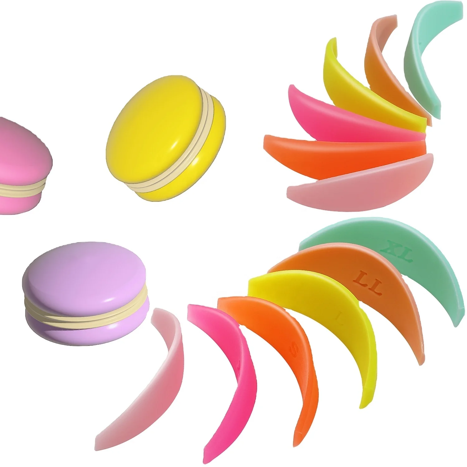 Self Gluing Lash Lift Pad Glue Less Eyelash Lifting Shields Upgrade Version 6 Size PL Pads With Ultra Softness Perm and Tint Rod