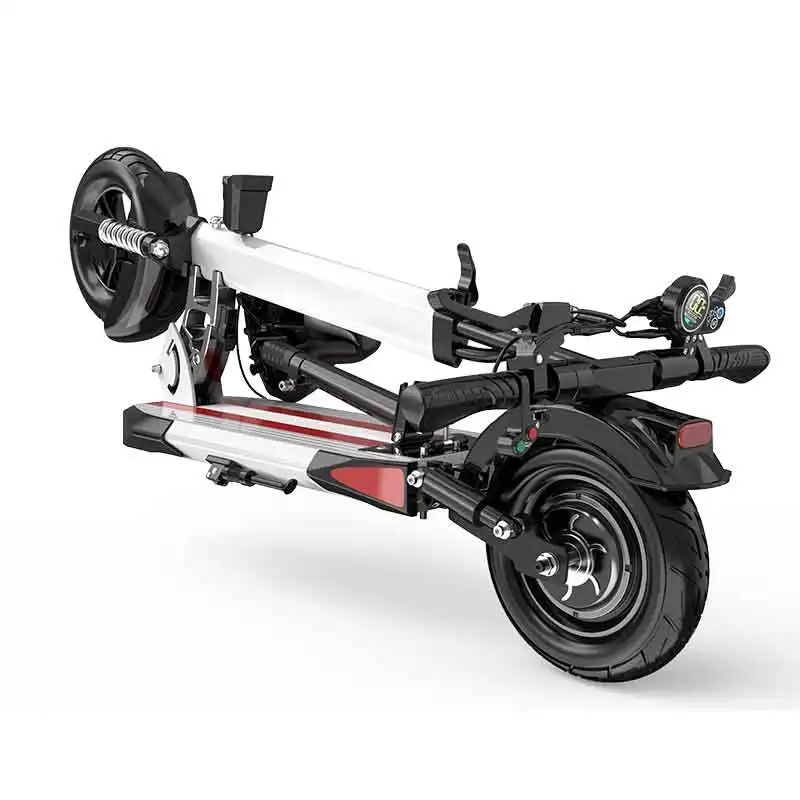 10inch  48v 500w 16AH off road two wheel folding electric scooter