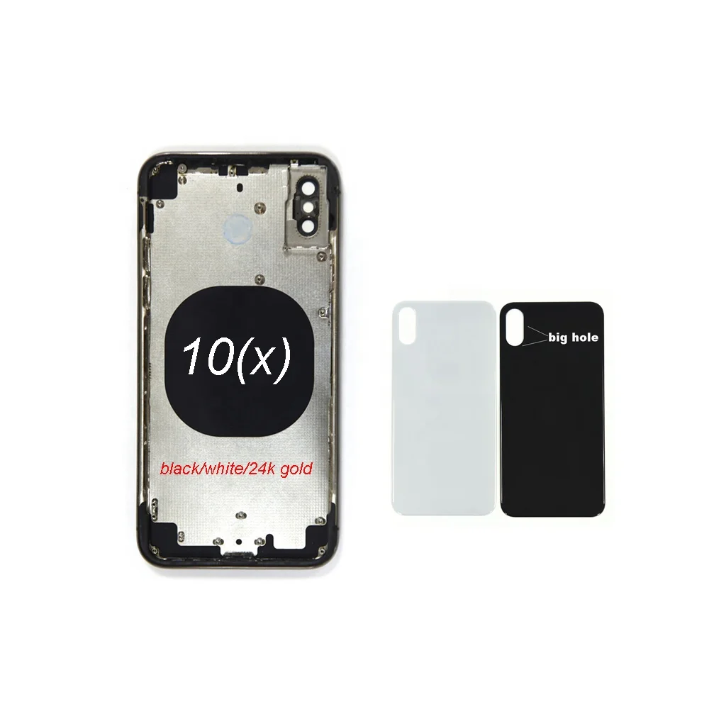 Mobile Phone Battery Cover Housing For iphone Apple 10 back glass replacement with part