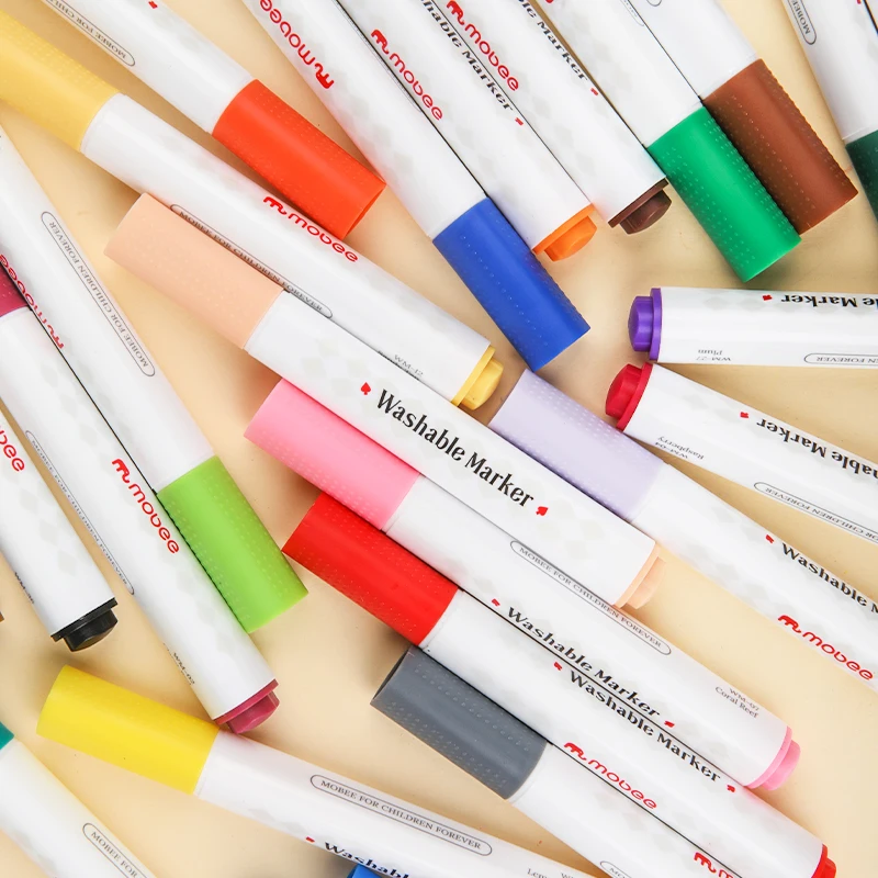 Mobee P-605 12colors art marker painting water based sketch marker children supplier price art kit washable marker pen