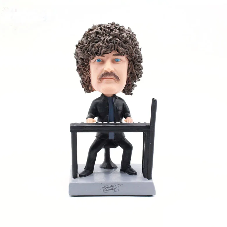 custom made piano music high quality cartoon bobblehead sculpture singer super star resin bobblehead anime figure wholesale