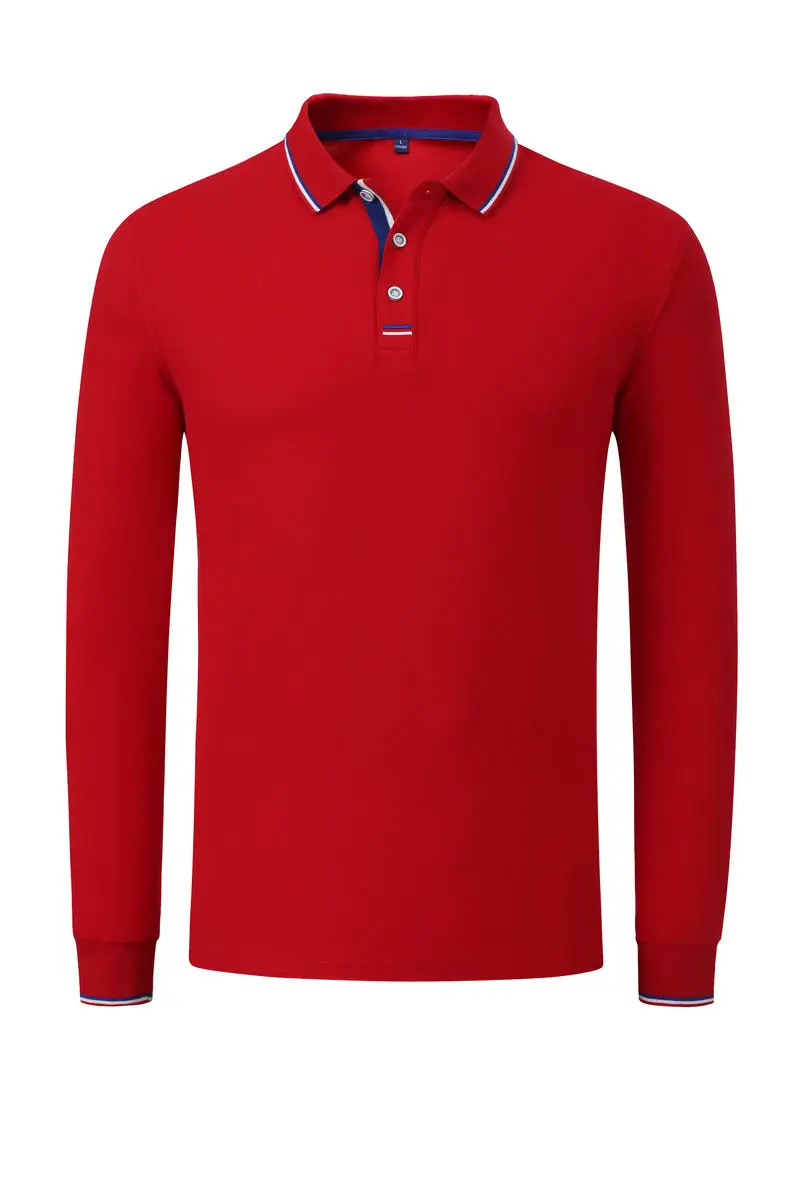 Wholesale high quality long sleeve 100% cotton t shirt for men blank polo t shirt