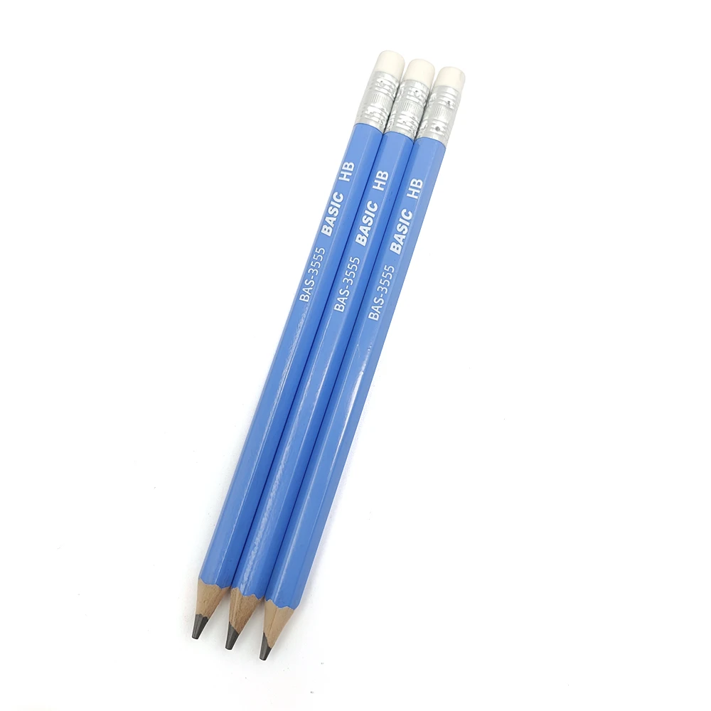 High quality wholesale stationery sketch hb lapiz custom print logo giant pencil set kids JUMBO Pencil with eraser top