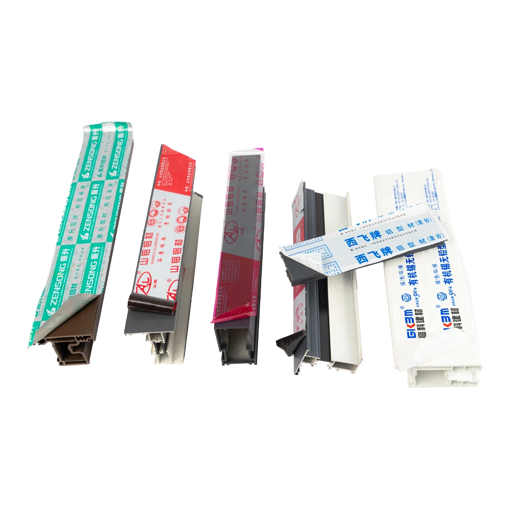 China Supply Black and white Acrylic Glue Customized Printing PE Adhesion Protective Film For Aluminum Extrusive Profile