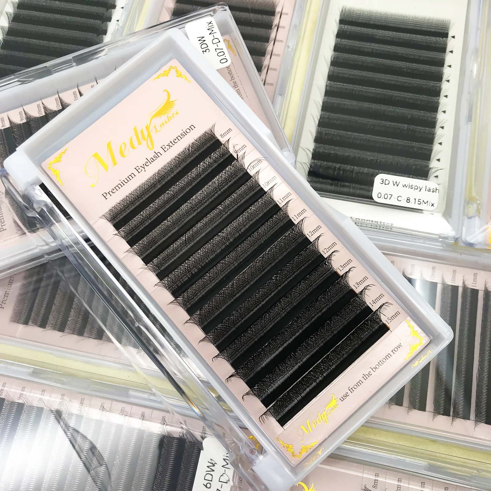 Wholesale Y Shape Volume Lash Extension Individual YY W Weave Eyelash Extensions Easy Graft Faux Mink Lashes Private Label