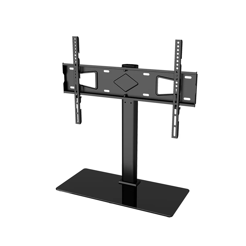 32-60 inch VESA 600X400 Height Adjustable with Tempered Glass Table Top TV Stand and Steel Universal TV Stands for  Amazon