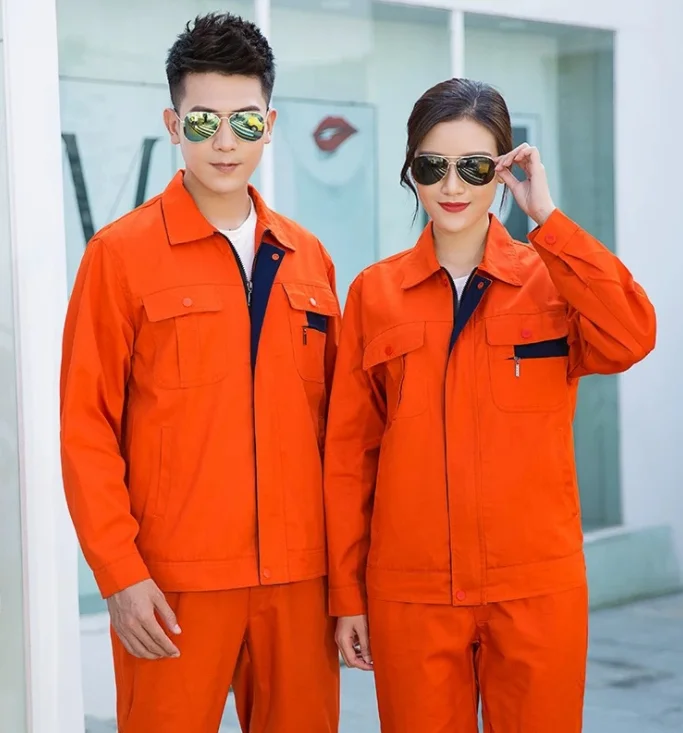 Men Women Long Sleeve Coveralls High Quality Overalls For Worker Repairman Machine  Repair Welding OEM Work Clothing