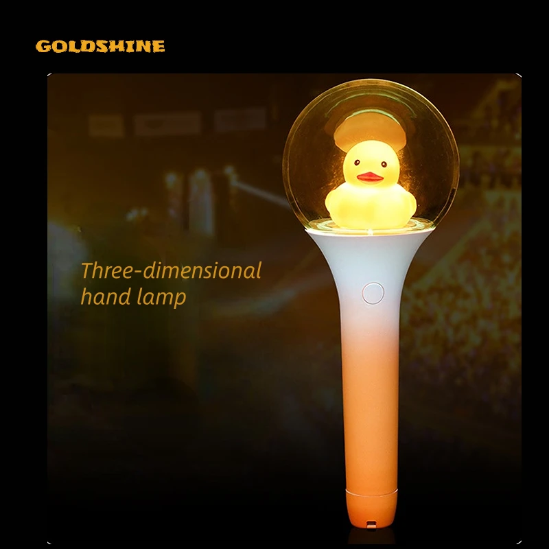 OEM Kpop Seventeen Fans Meeting Concert Custom Logo LED Light up Stick Hand Wand Glow in the Dark Candy for Usage