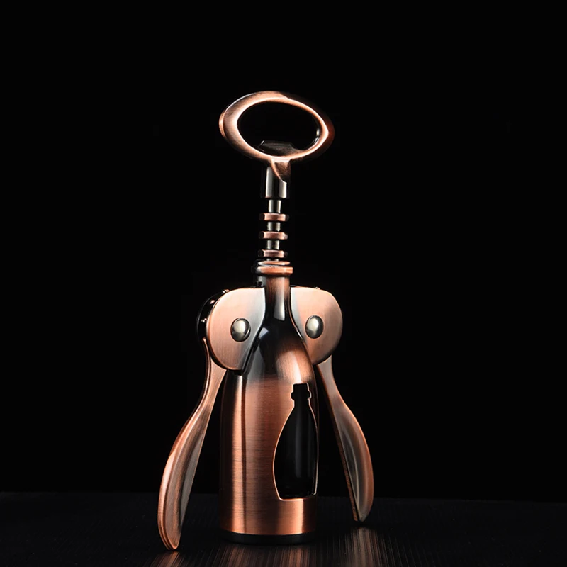Bronze Color Reasonable Price Wing Corkscrew Wine Bottle Opener