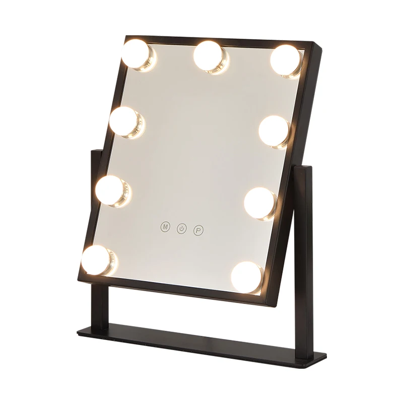 Square Smart Dresser Custom Lighted LED Makeup Mirror Hollywood Makeup Mirror