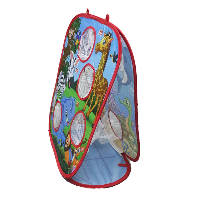 Children Cornhole Outdoor Games Cornhole for Kids 6 Bean Bag Toss and 3 Corn Hole Balls Bean Toss Game