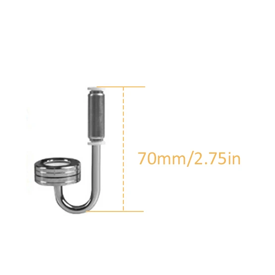 DEM S05-01-70A 70MM Aquarium Stainless Steel Non-Return CO2  Diffuser Fish Tank  Water Plant Carbon Dioxide Atomizer With Sucker