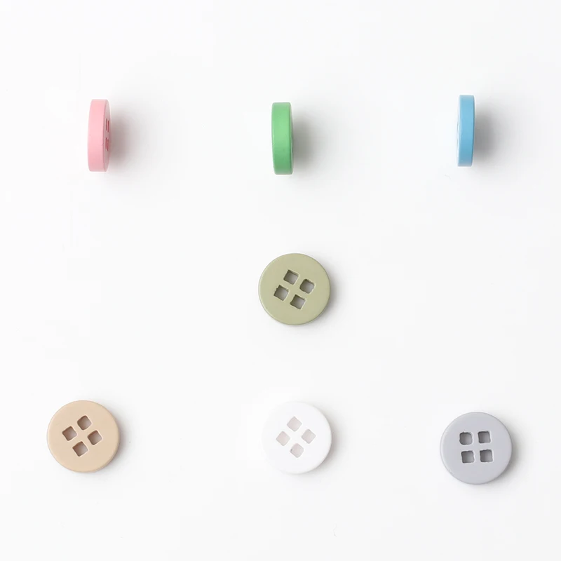 Custom Engrave logo 4 Holes Colorful Eco-friendly Resin Eyelet Button