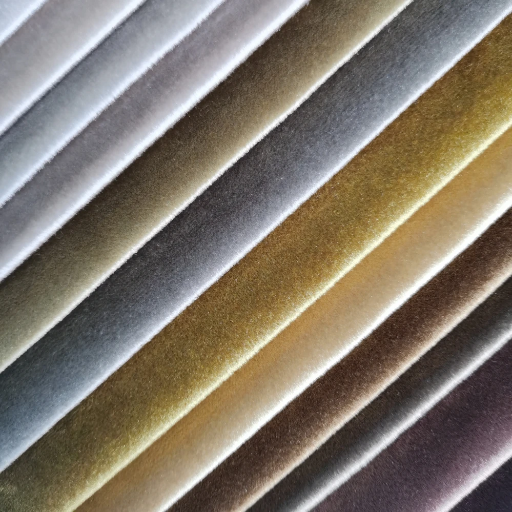 warp knitted sofa fabric sofa cover shinning quality polyester fabric italy velvet for funiture