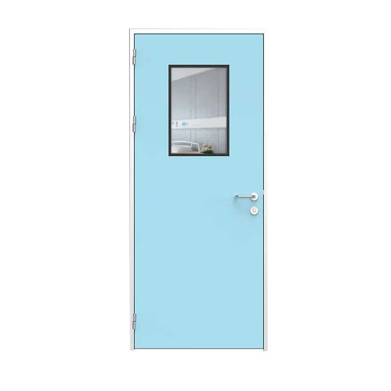 Customized medical steel  clean door stainless steel double swing door clean room door manufacturer