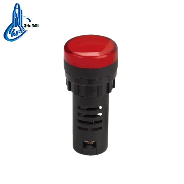 Indicator Signal Lamp Light Waterproof ad16-16ds 16mm AC/DC 12V 24V 110V 220V 380V Red Green Yellow Blue White LED Bulbs 20mA