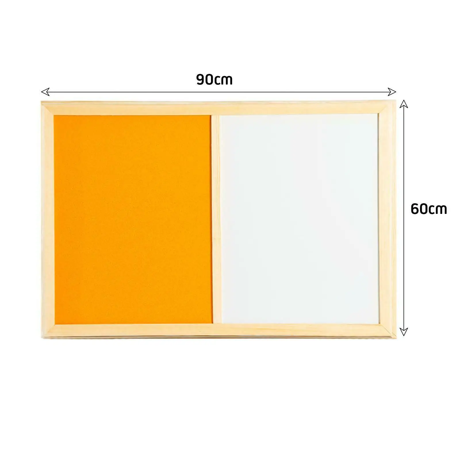  Colorful Combination Dry Erase White Bulletin Notice Felt Board With Pine Wooden