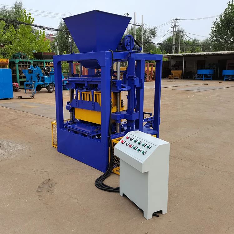 Vibration method automatic qtj4-26 brick manufacturing equipment