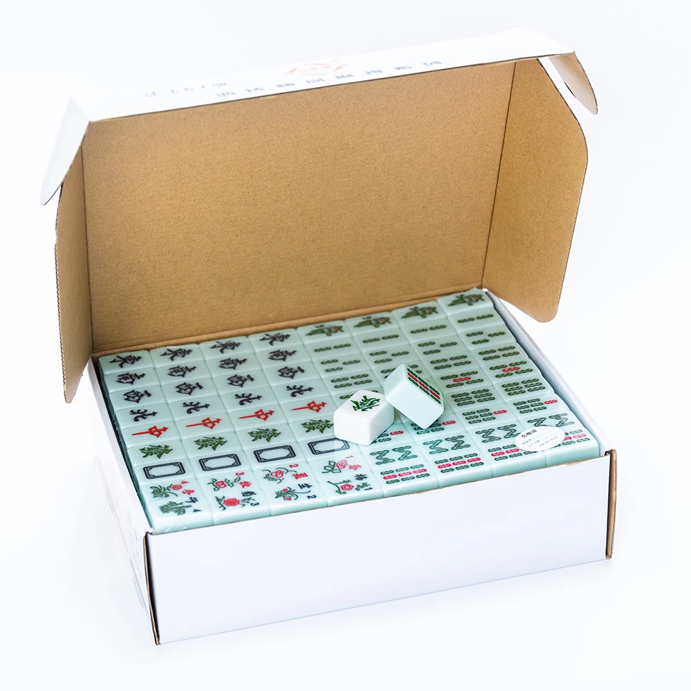 Mah-Jong Chinese Numbered Mahjong Set 144 Tiles 25mm 40mm 46mm mahjong tiles mahjong tiles set