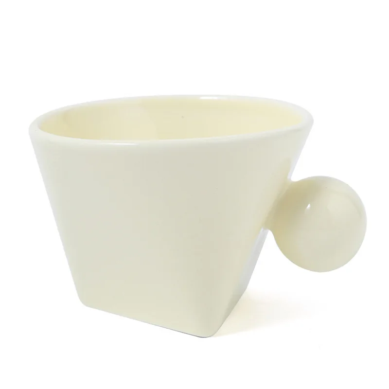 New custom print 190ml plain thick gifts porcelain gifts cup reusable espresso ceramic coffee mug for office/home