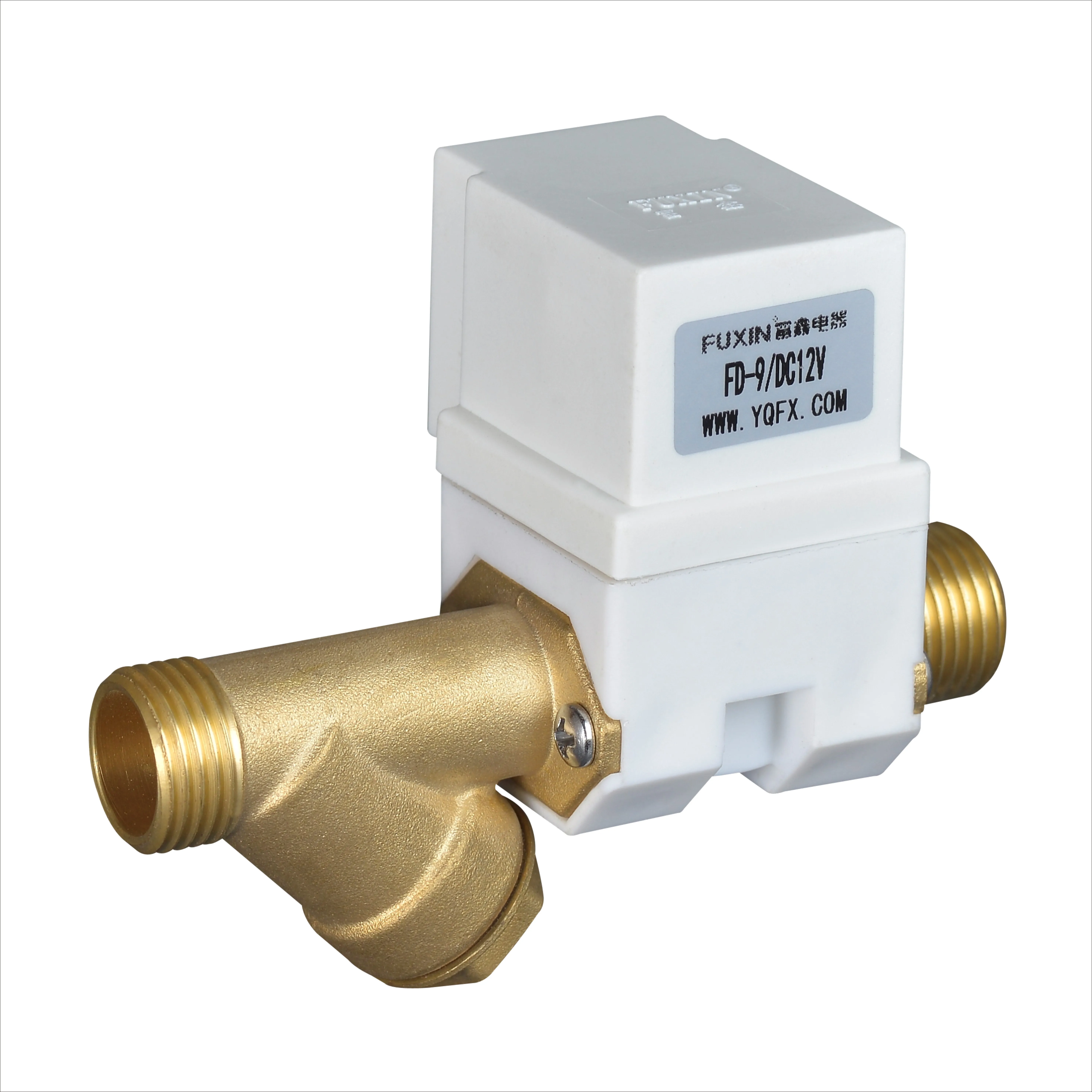 FD-9 FUXIN Factory 2 way DC12V G 1  Water Control Valve Automatic Shut Off Normal Closed Water Valves
