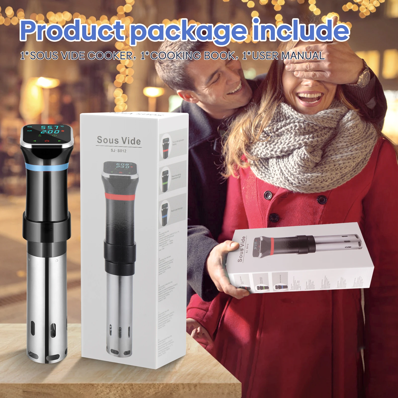 
Hot Sale 1100W Watts Stainless Steel Thermal Immersion Circulator Sous Vide slow Cookers 