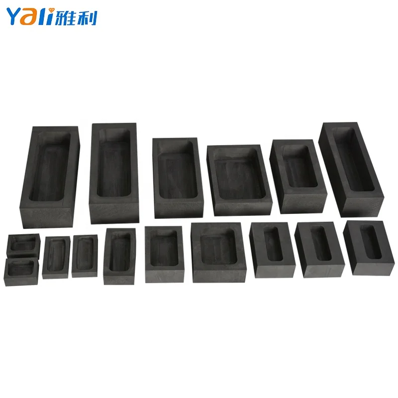 Factory Price Graphite Crucible Ingot Molds for Precious Metal Gold Silver Copper Bar Casting Customized Carbon Moulds