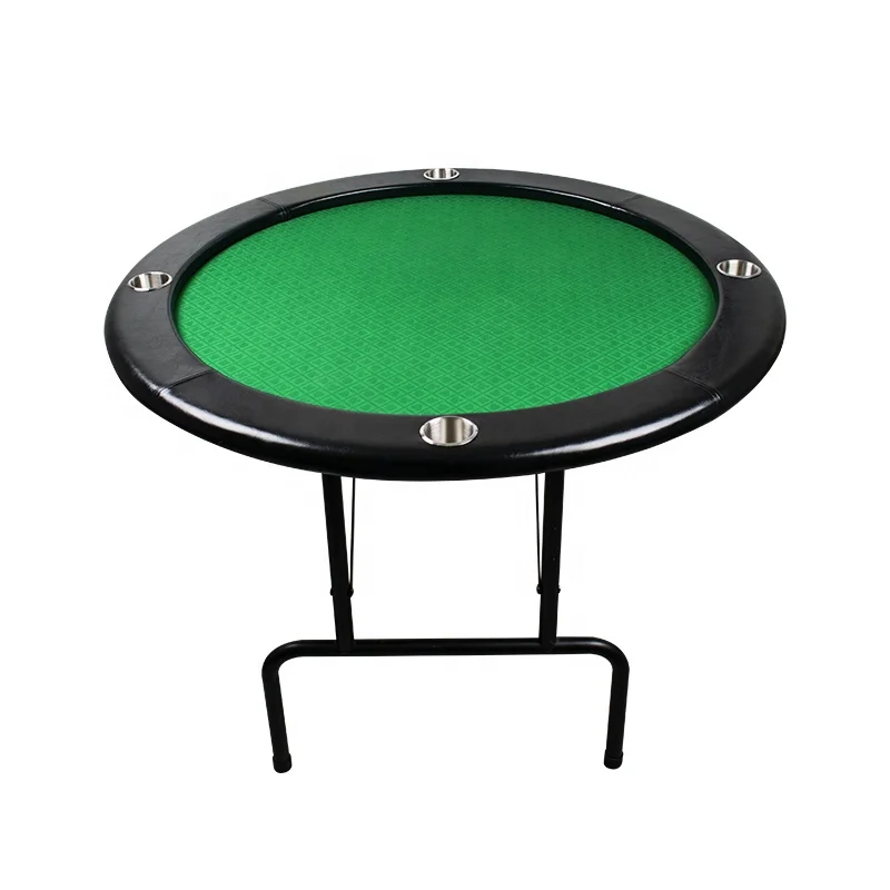 YH Wholesale High Speed Cloth 48inch Folding Steel Leg Round Folding Texas Poker Table