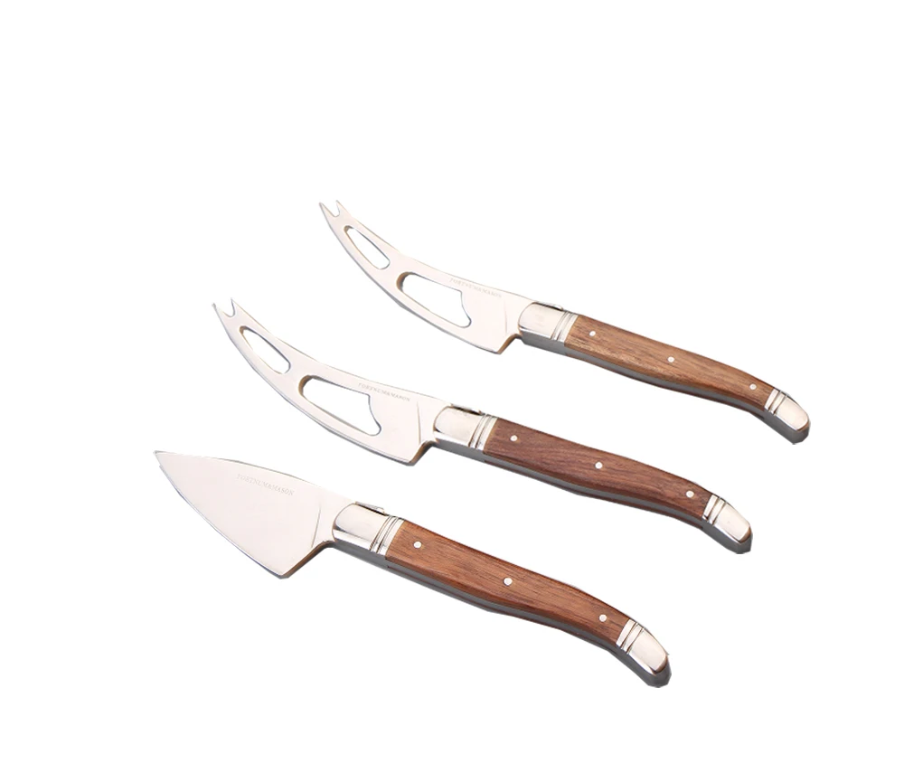 wooden handle 4 Piece Laguiole Steak Knife and Fork Set